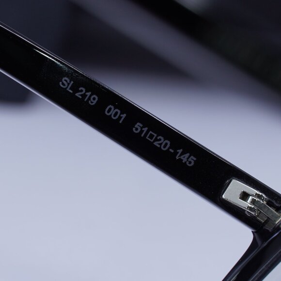 Saint Laurent SL219 001 Cat Eye 51mm Eyeglasses – Black - Picture 9 of 11
